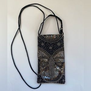 Bamboo Trading Company beaded evening bag